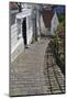 Steep Cobbled Street and White Wooden Houses-Eleanor Scriven-Mounted Photographic Print