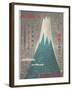 Steep Fuji Ama, Japanese Travel Poster-null-Framed Art Print