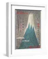 Steep Fuji Ama, Japanese Travel Poster-null-Framed Art Print