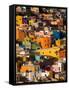 Steep Hill with Colorful Houses, Guanajuato, Mexico-Julie Eggers-Framed Stretched Canvas