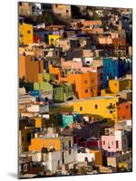 Steep Hill with Colorful Houses, Guanajuato, Mexico-Julie Eggers-Mounted Premium Photographic Print