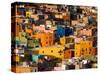 Steep Hill with Colorful Houses, Guanajuato, Mexico-Julie Eggers-Stretched Canvas