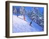 Steep slope,Les Arcs,France-Andrew Macara-Framed Giclee Print