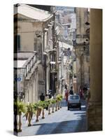 Steep Street, Noto, Sicily, Italy, Europe-Martin Child-Stretched Canvas