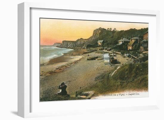 Steephill Cave, Isle of Wight-null-Framed Art Print