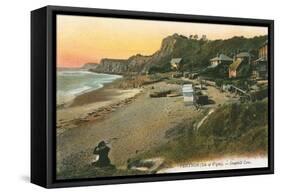 Steephill Cave, Isle of Wight-null-Framed Stretched Canvas