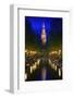 Steeple and Canal-Jon Hicks-Framed Photographic Print