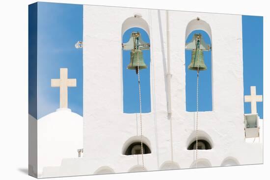 Steeple, Bells, Crosses, Island Sifnos, the Cyclades, Greece-Alexander Georgiadis-Stretched Canvas