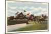 Steeple Chase, Saratoga Springs, New York-null-Mounted Art Print