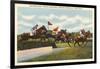 Steeple Chase, Saratoga Springs, New York-null-Framed Art Print