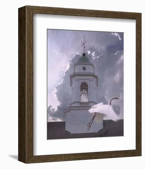 Steeple Flyby-Steve Hunziker-Framed Art Print