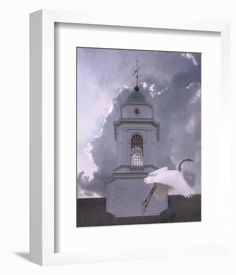 Steeple Flyby-Steve Hunziker-Framed Art Print