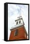Steeple of Old North Church in Boston Historical North End-elenathewise-Framed Stretched Canvas