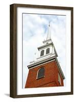 Steeple of Old North Church in Boston Historical North End-elenathewise-Framed Photographic Print