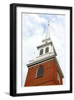 Steeple of Old North Church in Boston Historical North End-elenathewise-Framed Photographic Print