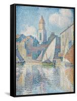 Steeple of Saint Tropez, 1896-Paul Signac-Framed Stretched Canvas