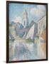 Steeple of Saint Tropez, 1896-Paul Signac-Framed Giclee Print