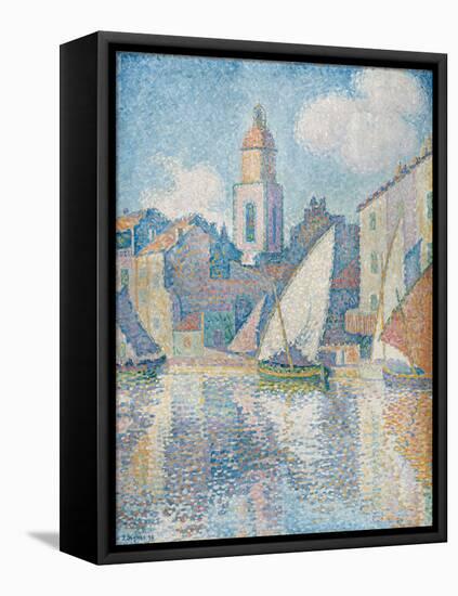 Steeple of Saint Tropez, 1896-Paul Signac-Framed Stretched Canvas