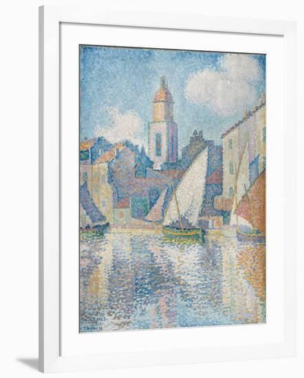 Steeple of Saint Tropez, 1896-Paul Signac-Framed Giclee Print