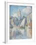 Steeple of Saint Tropez, 1896-Paul Signac-Framed Giclee Print