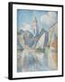 Steeple of Saint Tropez, 1896-Paul Signac-Framed Giclee Print