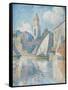 Steeple of Saint Tropez, 1896-Paul Signac-Framed Stretched Canvas