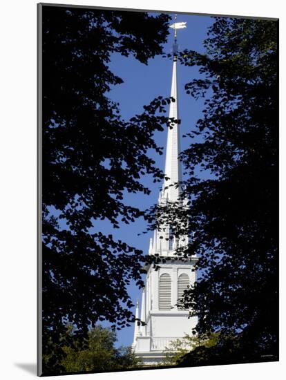 Steeple of the Old North Church, Where Lanterns Signalled Paul Revere, Boston, Massachusetts-null-Mounted Photographic Print