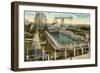 Steeplechase Swimming Pool, Coney Island, New York City-null-Framed Art Print