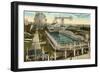 Steeplechase Swimming Pool, Coney Island, New York City-null-Framed Art Print