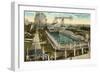 Steeplechase Swimming Pool, Coney Island, New York City-null-Framed Art Print