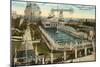Steeplechase Swimming Pool, Coney Island, New York City-null-Mounted Art Print