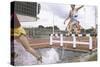 Steeplechase Water Jump-null-Stretched Canvas