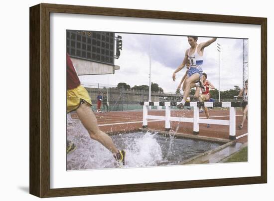 Steeplechase Water Jump-null-Framed Photographic Print