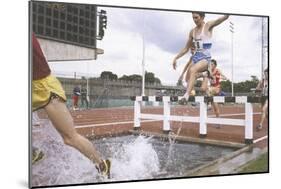 Steeplechase Water Jump-null-Mounted Photographic Print