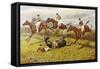 Steeplechase with Faller-George Wright-Framed Stretched Canvas