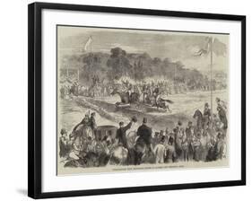 Steeplechase with Gentlemen Riders at Madrid-null-Framed Giclee Print