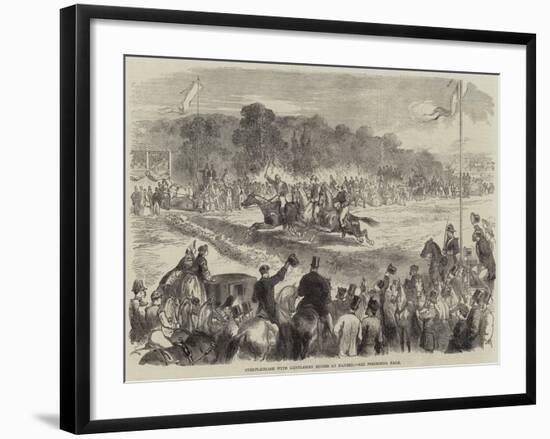 Steeplechase with Gentlemen Riders at Madrid-null-Framed Giclee Print