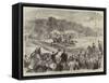 Steeplechase with Gentlemen Riders at Madrid-null-Framed Stretched Canvas