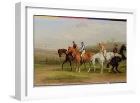 Steeplechasing: at the Start-William Joseph Shayer-Framed Giclee Print