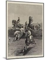 Steeplechasing, the First over the Fence-John Charlton-Mounted Giclee Print