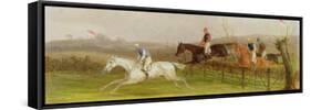 Steeplechasing: the Hurdle, 1869-William Joseph Shayer-Framed Stretched Canvas