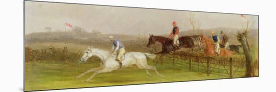 Steeplechasing: the Hurdle, 1869-William Joseph Shayer-Mounted Giclee Print