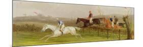 Steeplechasing: the Hurdle, 1869-William Joseph Shayer-Mounted Giclee Print