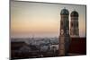 Steeples at Sunset, Munich, Germany-Benjamin Engler-Mounted Photographic Print