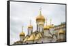 Steeples of Annunciation Cathedral, The Kremlin, Moscow, Moscow Oblast, Russia-Ben Pipe-Framed Stretched Canvas