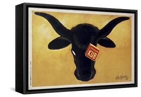 Steer Capp-Vintage Apple Collection-Framed Stretched Canvas