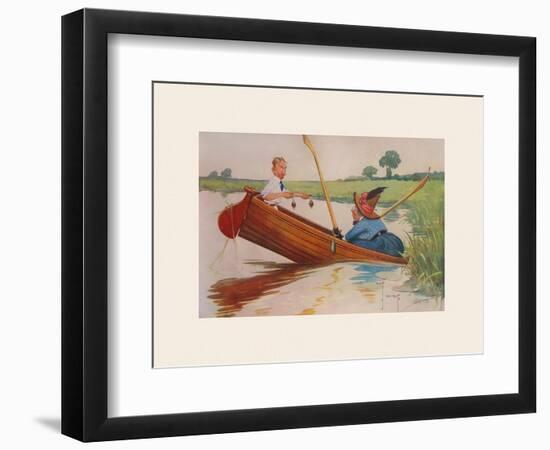 Steer Henry, You're the Coxswain!-Charles Crombie-Framed Premium Giclee Print