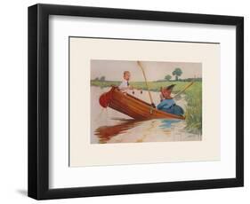 Steer Henry, You're the Coxswain!-Charles Crombie-Framed Premium Giclee Print