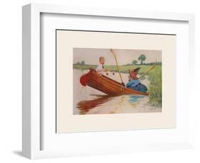 Steer Henry, You're the Coxswain!-Charles Crombie-Framed Premium Giclee Print