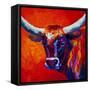 Steer-Marion Rose-Framed Stretched Canvas